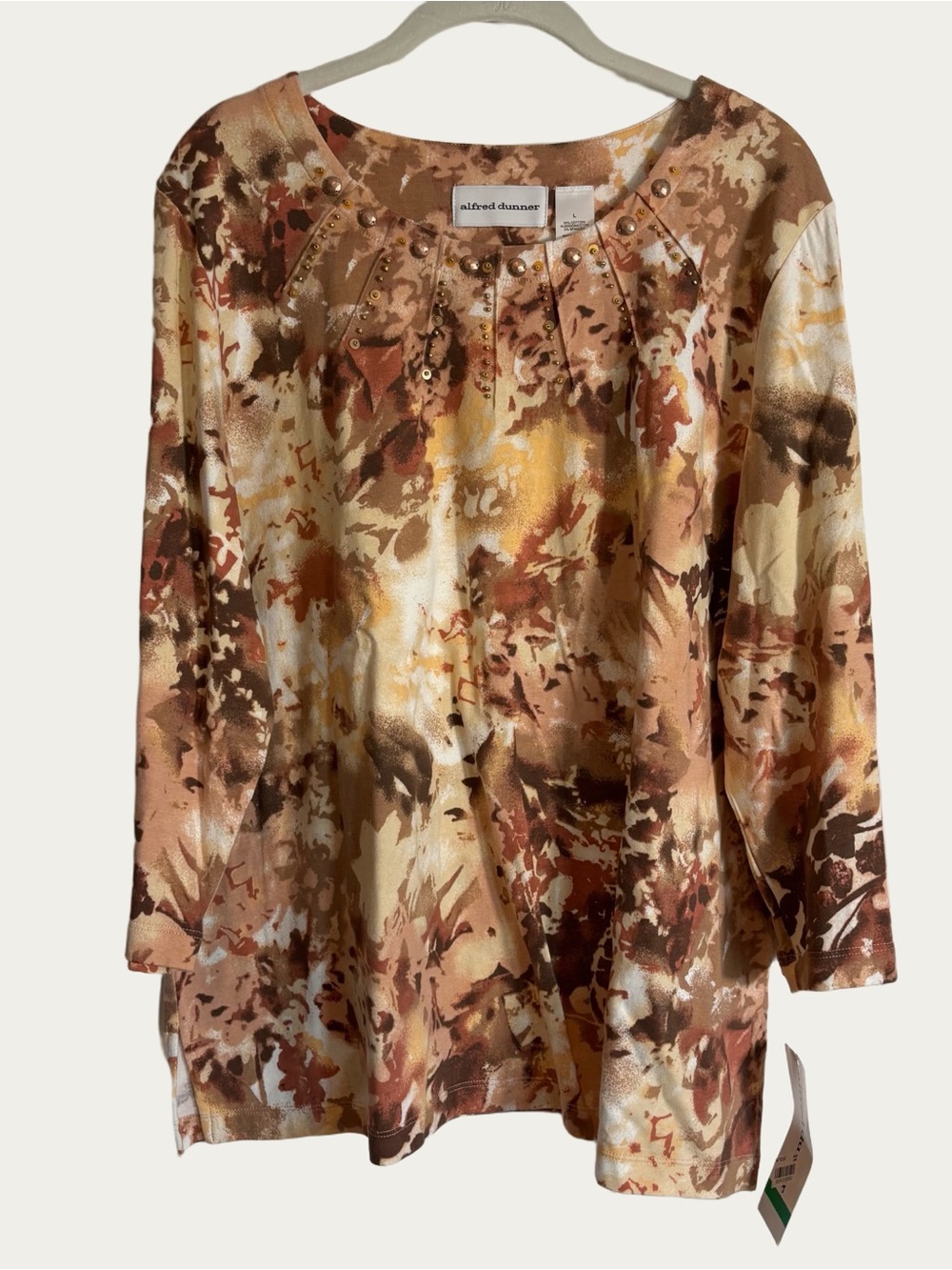 Alfred Dunner Multicolor Top NWT Large - Animal Attraction Style 95154